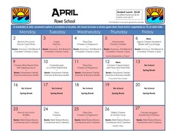 April Menu