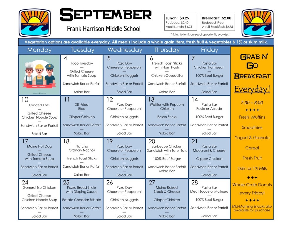 September Menu
