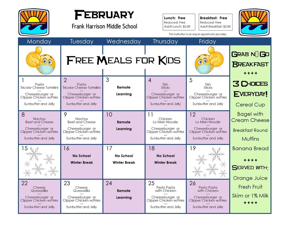 February Menu