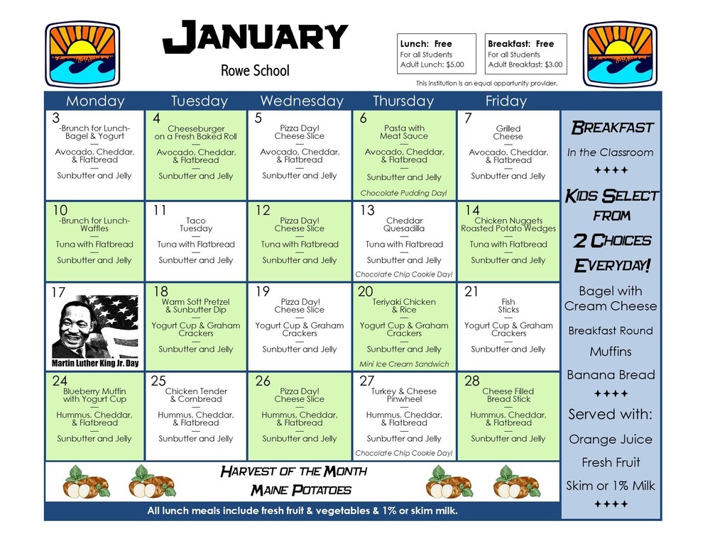 January Menu