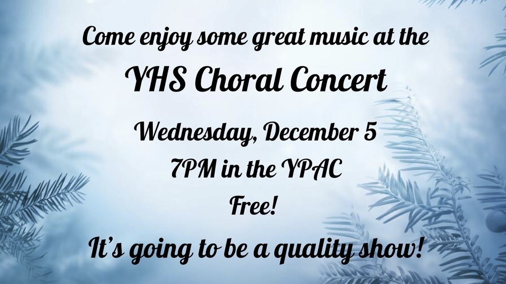 YHS Winter Concerts - Dec. 4th & 5th