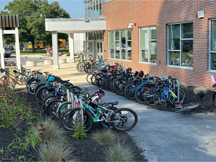 bikes at Yarmouth elementary school