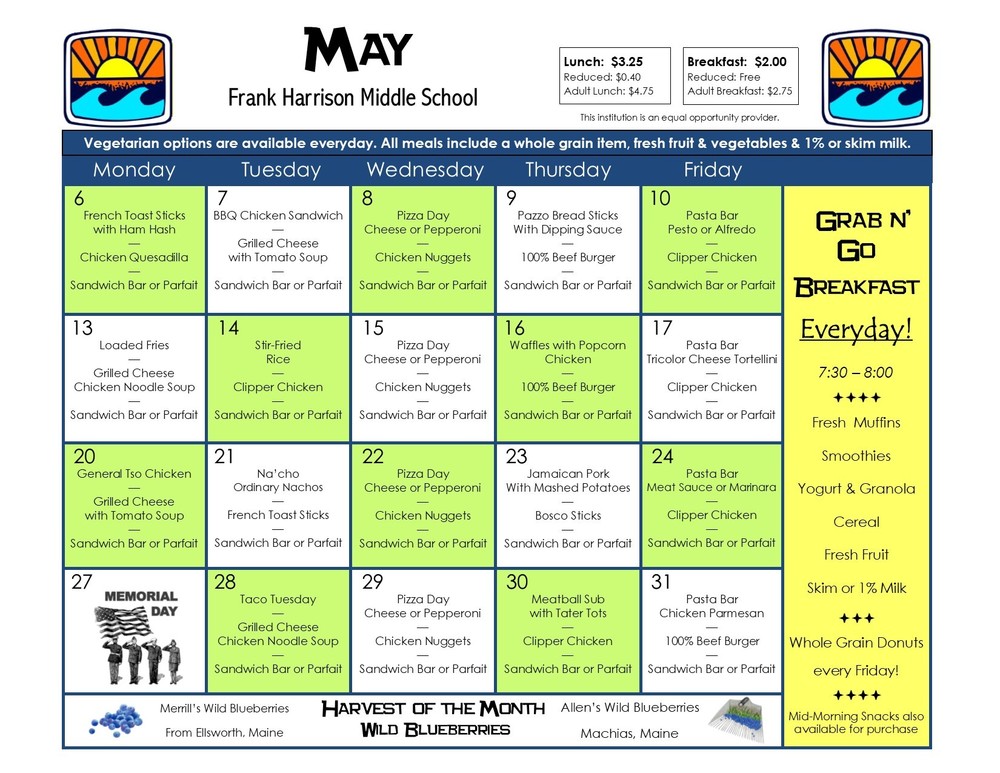 May Menu