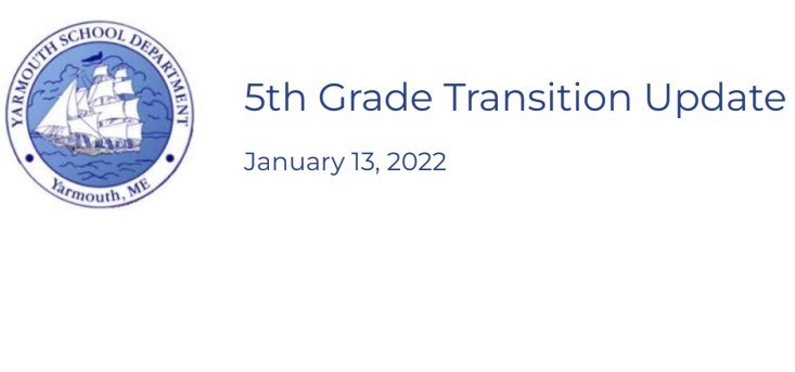Grade 5 Transition Update - text