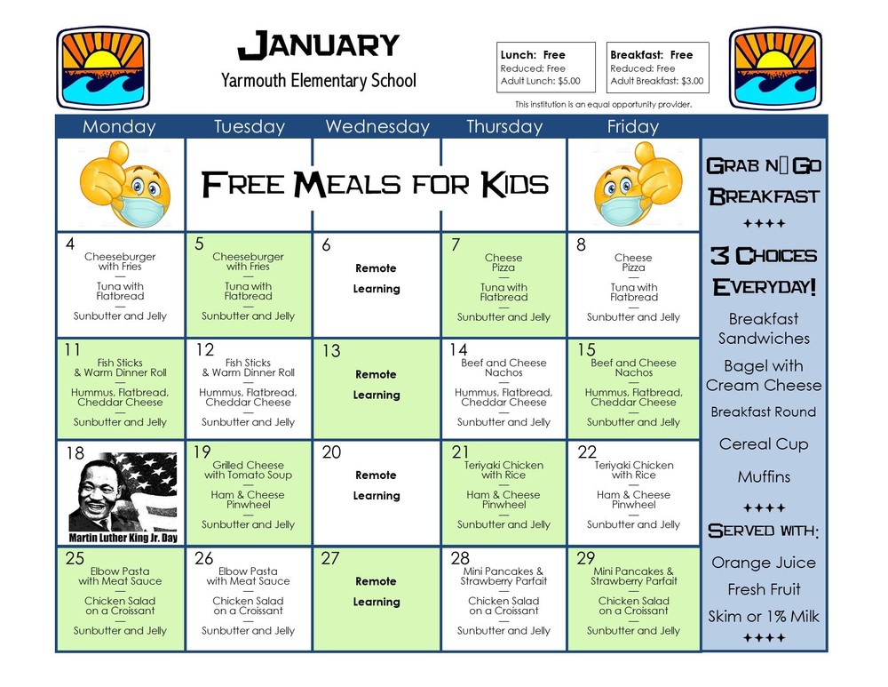 January Menu