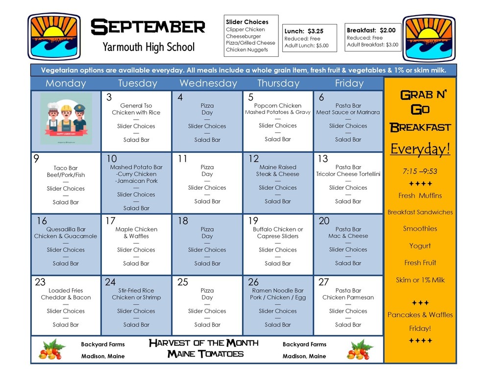 September Menu