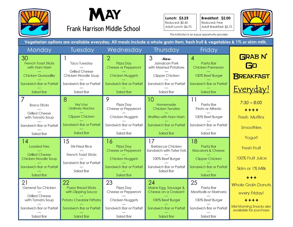 May Menu