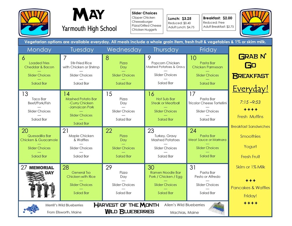 May Menu