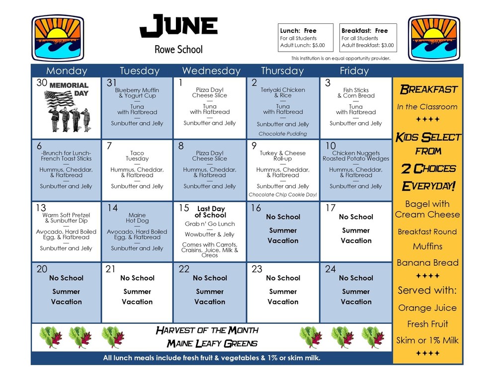 June Menu
