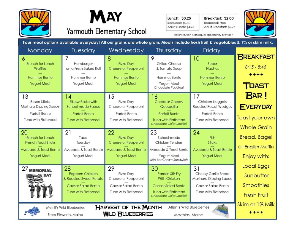 May Menu