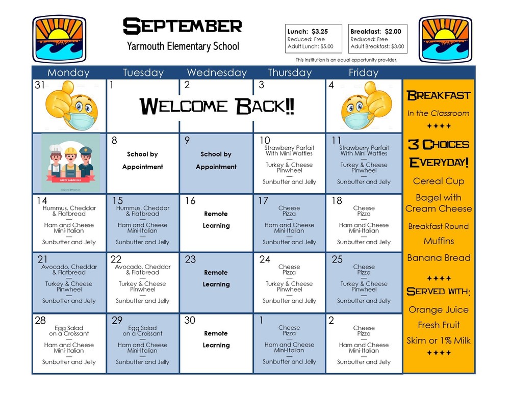 September Menu