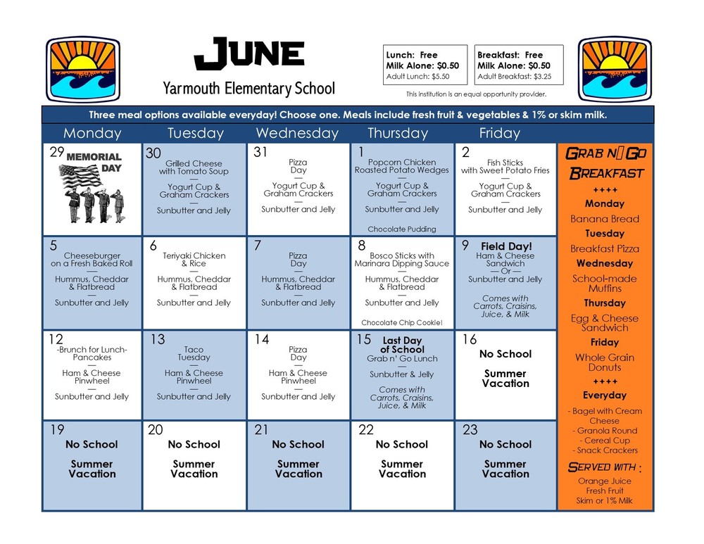 June Menu