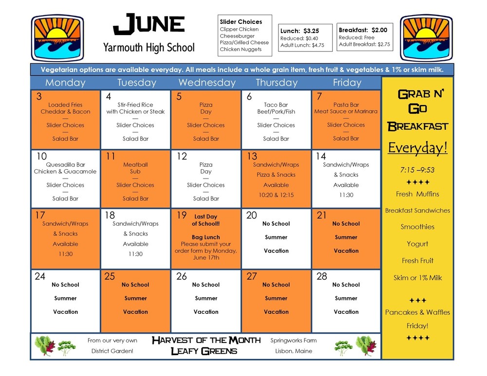 June Menu