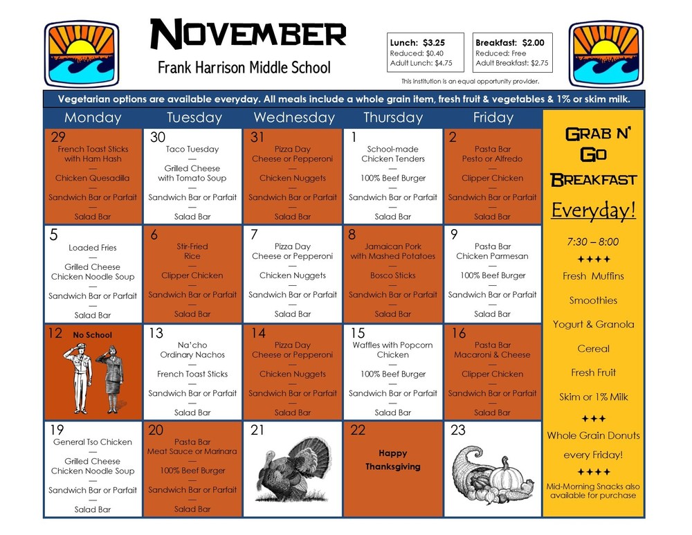 November Menu