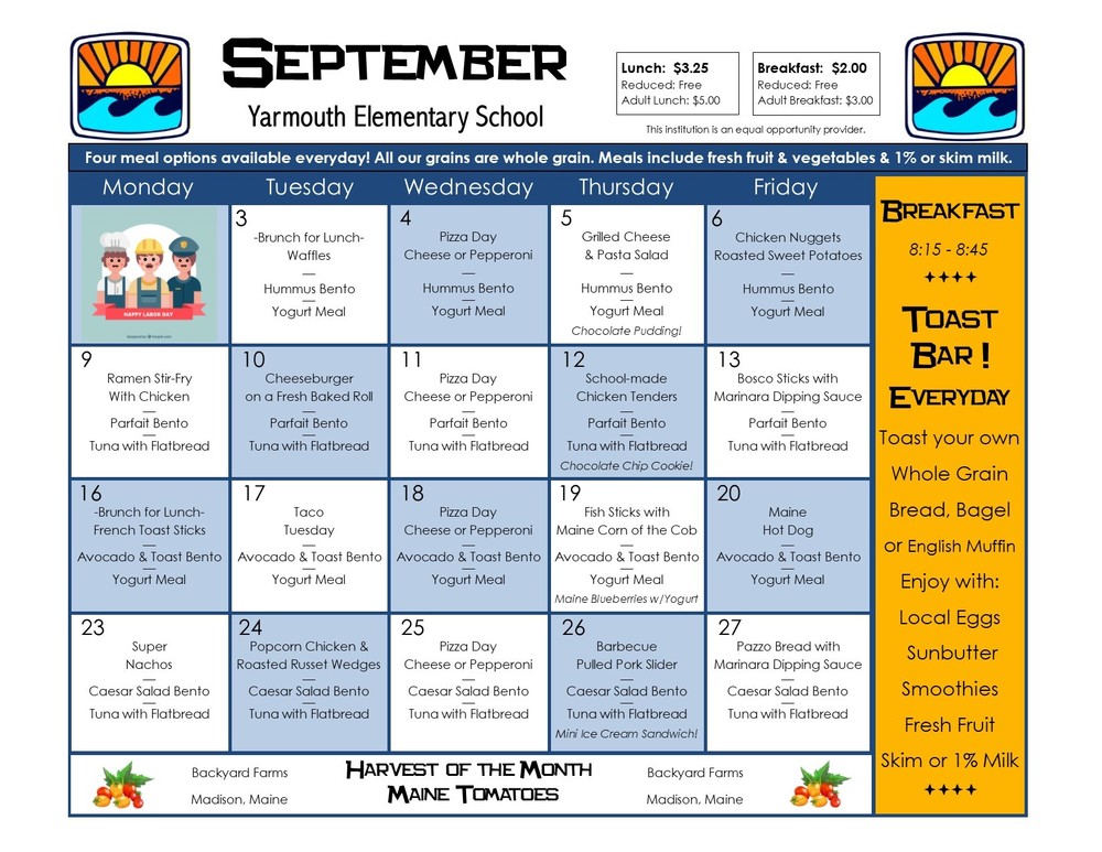 September Menu