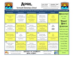April Menu