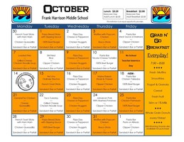 October Menu