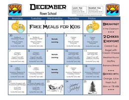December Menu