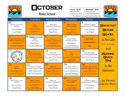 October Menu