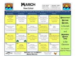 March Menu