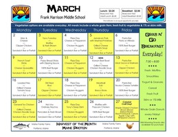 March Menu