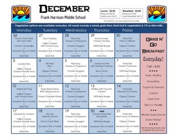 December Menu