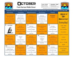 October Menu