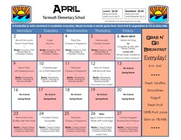 April Menu