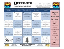 December Menu