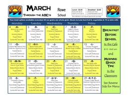 March Menu