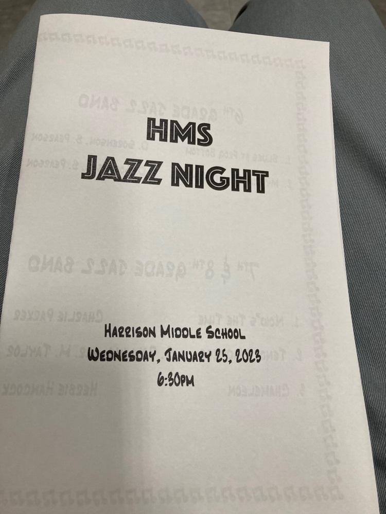HMS Jazz Night program