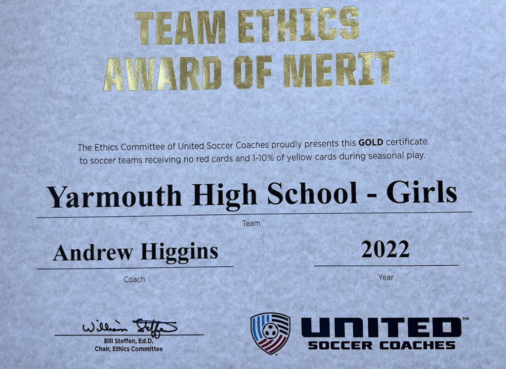 Team Ethics Award of Merit