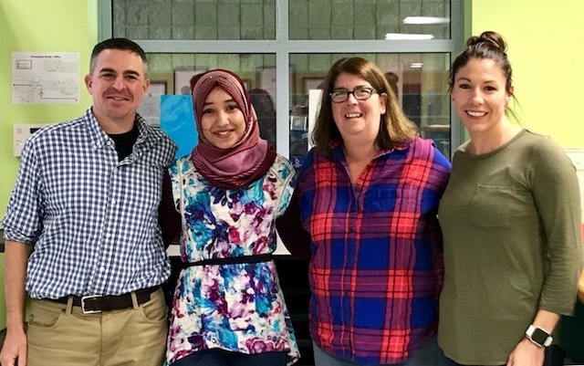 Todd Stiles, Batul Aljawarin, Cathy Flanagan and Angie Turgeon